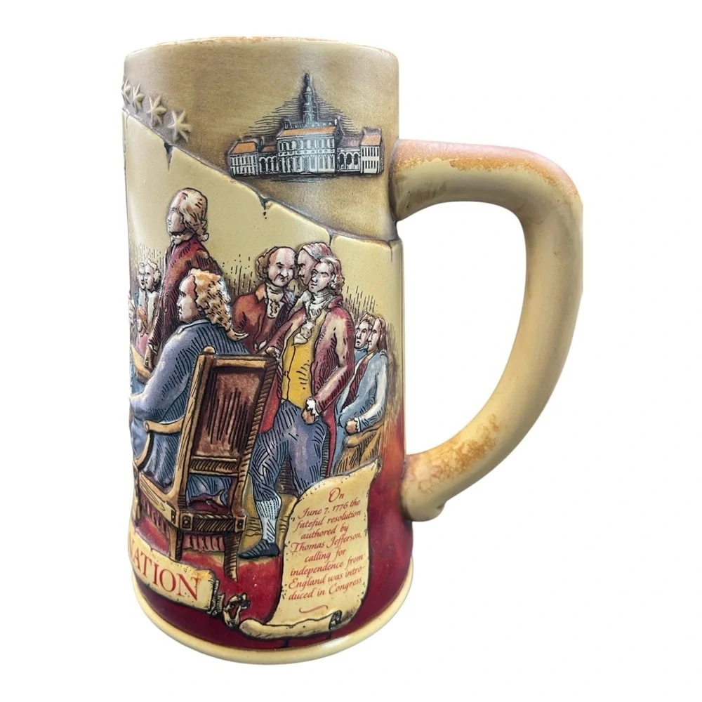 Vtg Miller High Life Birth of a Nation Beer Stein 2nd Series 1992 Limited Ed Mug - Picture 2 of 6